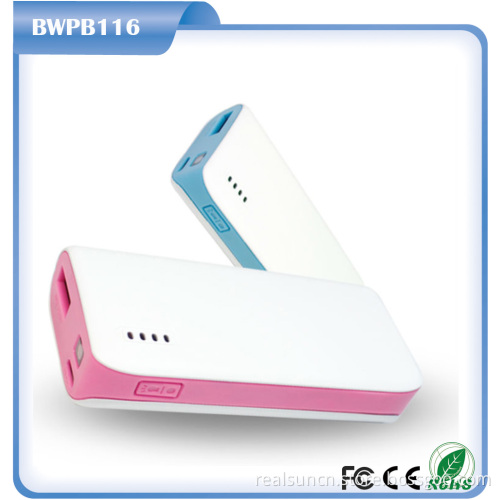 Pocket Size Portable 4400mAh External Power Bank with Torch